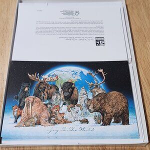 Vintage National Wildlife Federation 1996 Animal Menagerie Christmas Cards